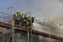 Dachstuhlbrand Koeln Poll Geislarerstr P222